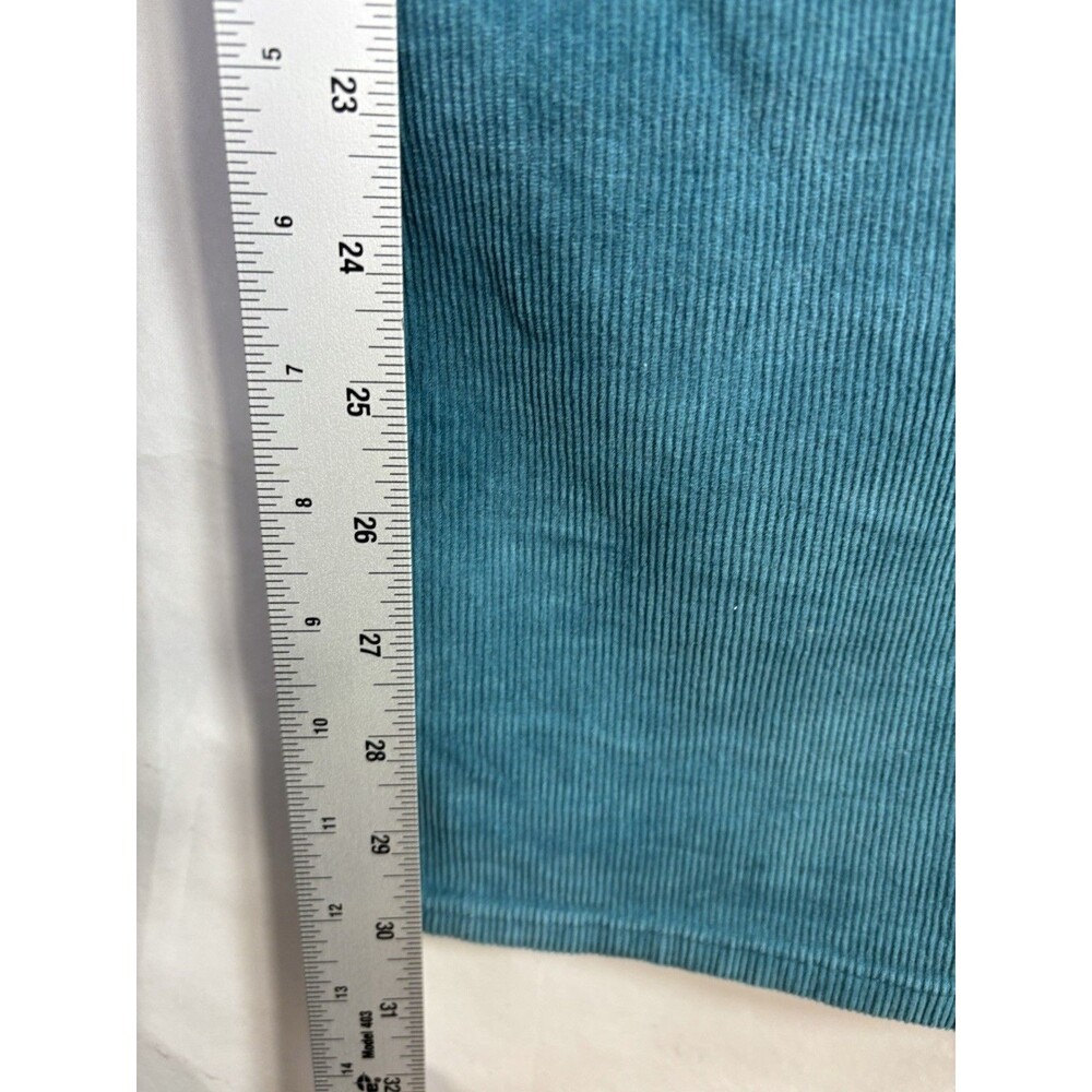 Vintage y2k VOLCOM Teal Corduroy Modern Straight Pant Mens 36 Mallcore 00s Retro - Picture 14 of 15